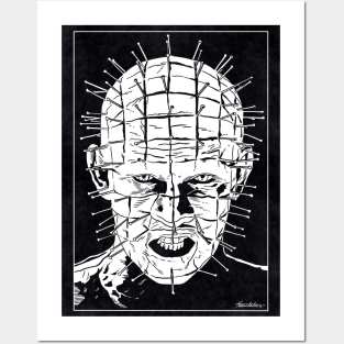 PINHEAD - Hellraiser (Black and White) Posters and Art